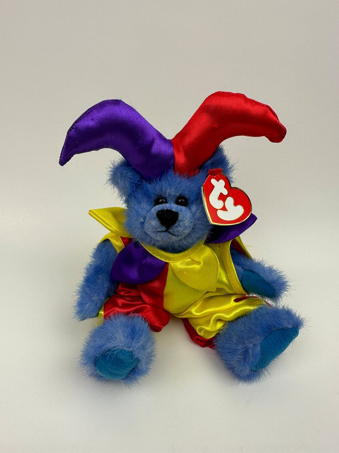 Ty Attic Treasures calliope the Jester Bear 8 Inch Etsy