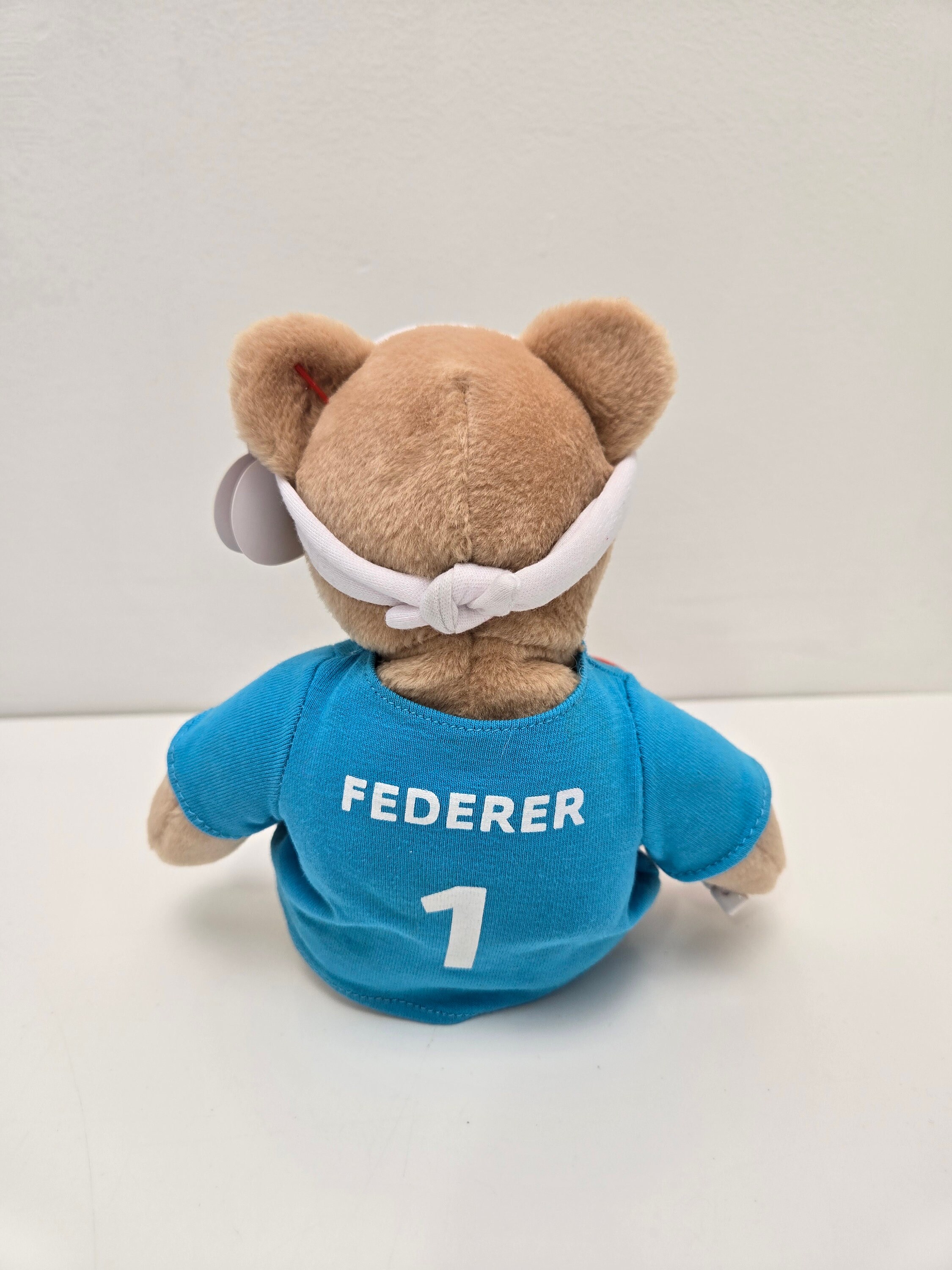 フェデラー ベアーぬいぐるみ 新品 Ty ビーニーベイビー「フェダーベア」ロジャー・フェデラー