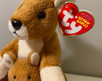 Ty Beanie Baby Pogo The Kangaroo Plush 2007 6 Inch With Tags for sale online 