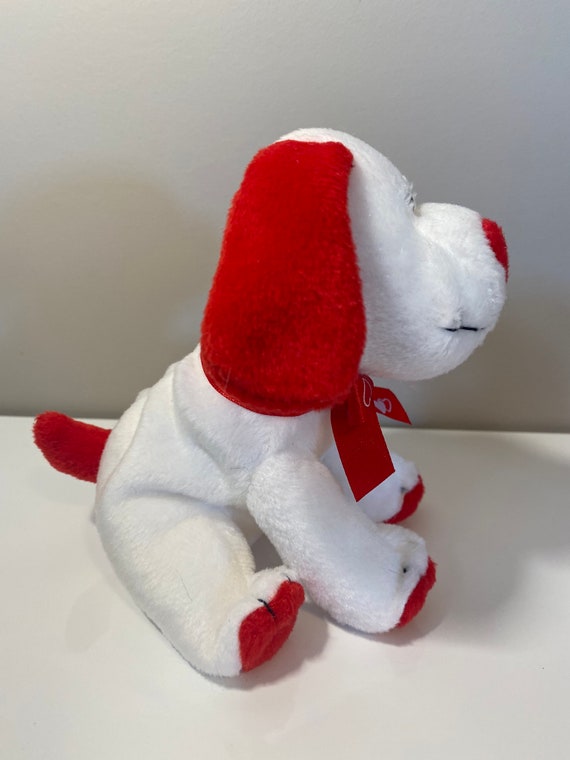 Ty Beanie Baby “heartbeat” the Red and White Love Dog! (6