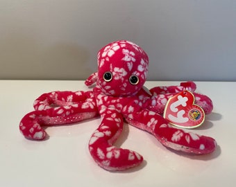 4.5 Inch Purple Ty Beanie Boos Legs Octopus Regular Plush 4.5 Inch Purple Ty Beanie Boos Legs Octopus Regular Plush