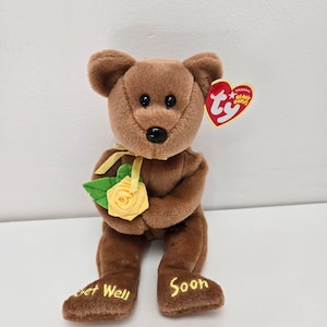 Ty Beanie Baby “Bandage” the Get Well Soon Bear (8.5 inch)