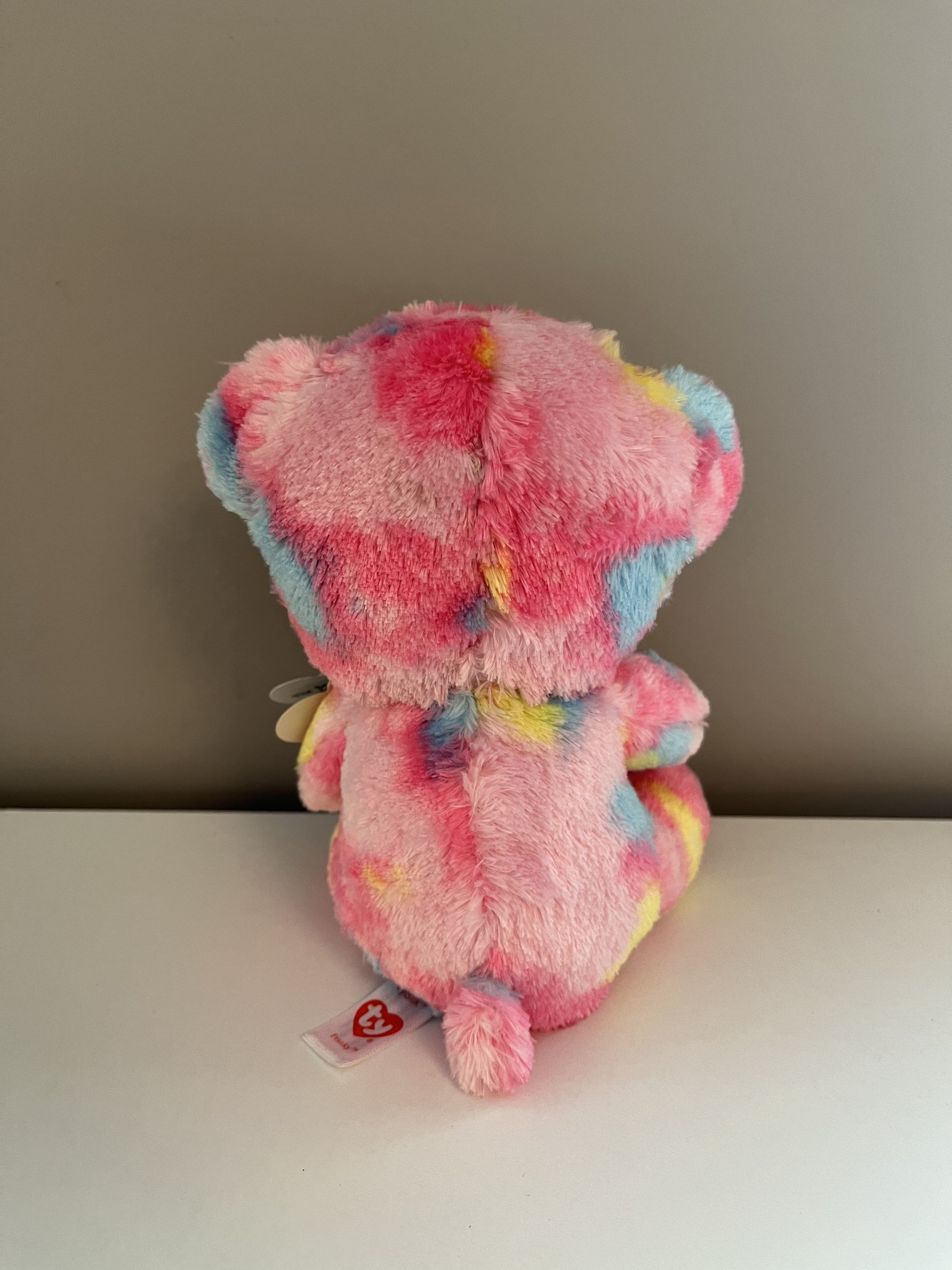 Ty Beanie Boo Franky the Cotton Candy Coloured Bear 6 inch Etsy
