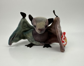 Ty Beanie Baby “Batty” the Bat in Tie-Dye Blue - Colours vary! (4.5 inch)