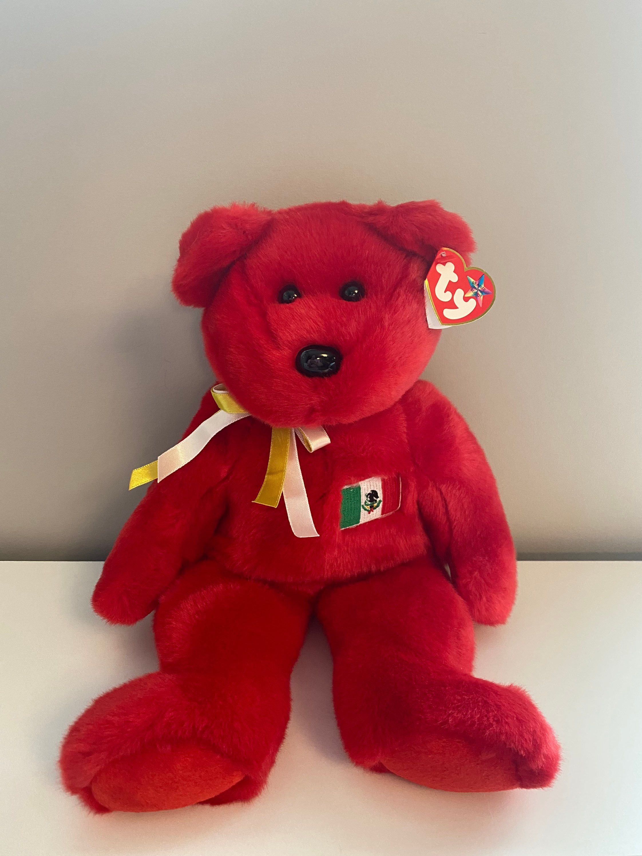 Ty Beanie Buddy osito the Red Mexican Bear Plush 14 Inch Etsy
