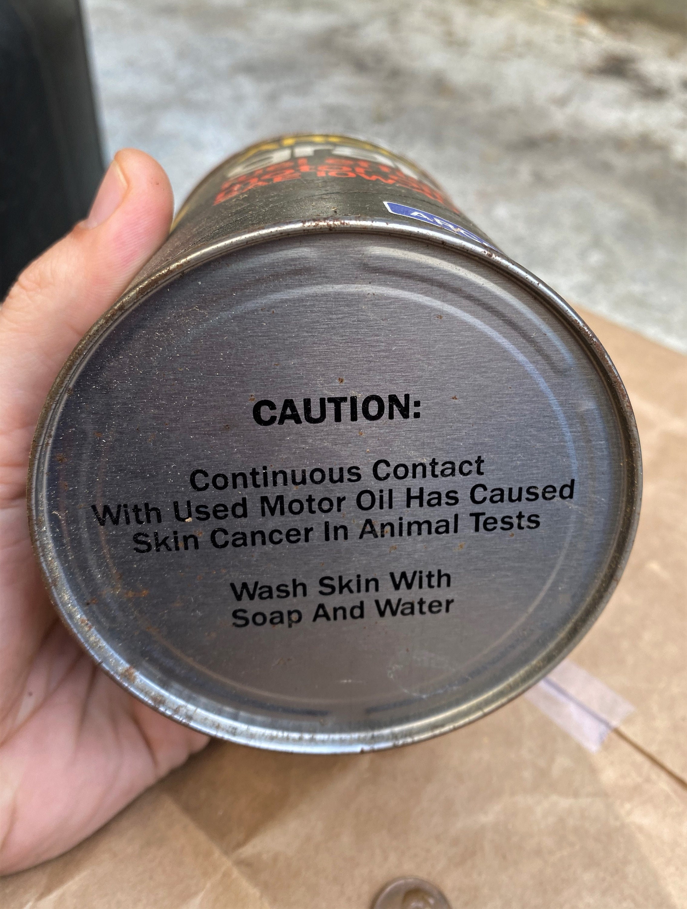 レア！　70’s USA オイル缶　バンク　アドバタイジング　オブジェ 1970s ARCO Graphite Motor Oil Can: Vintage Advertising - Etsy