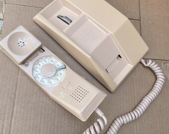 Vintage 1960s Contempra Rotary Desk Telephone - Northern Telecom Beige
