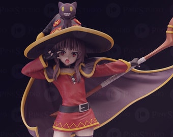 Megumin - Konosuba 3D PRINTED resin Garagekit *Unpainted* | PinkStudio