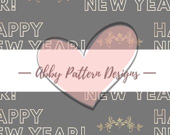 Happy New Year Seamless Pattern File