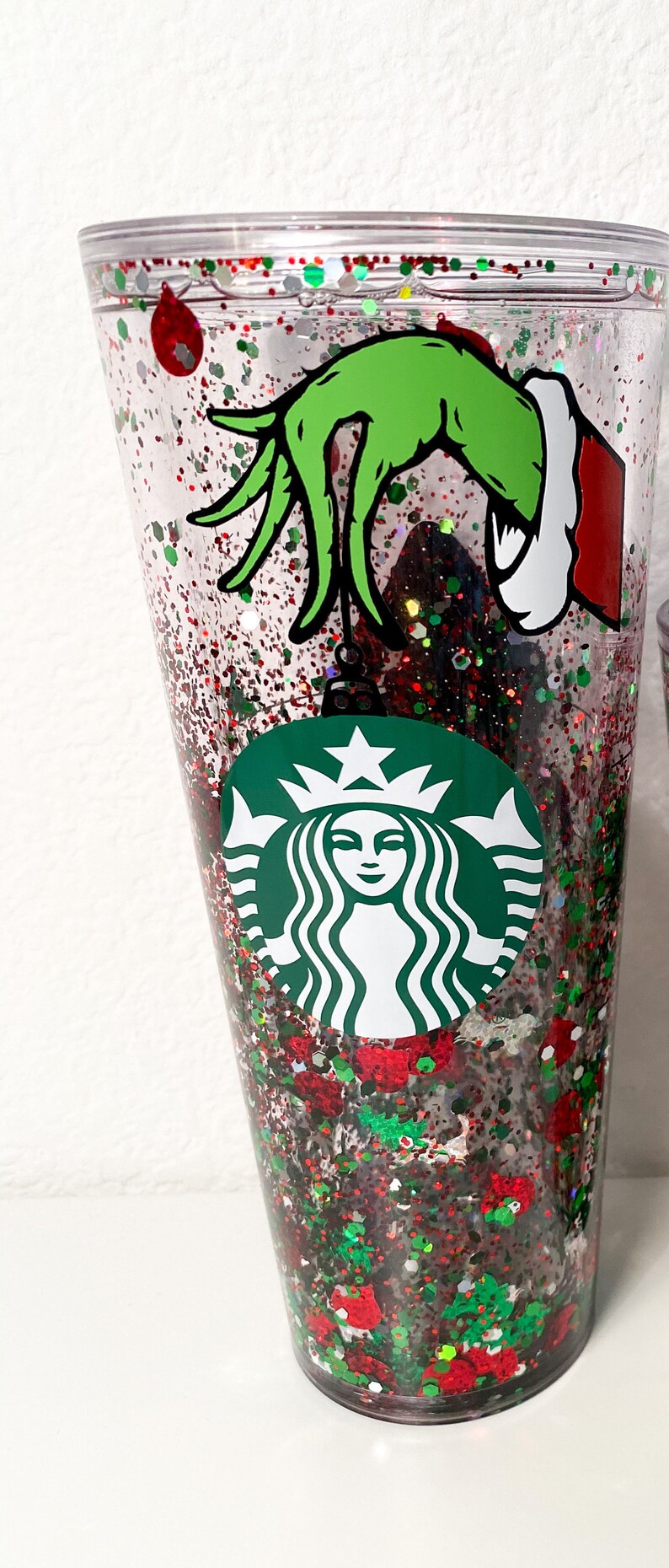 Disney nightmare before christmas snow globe inspired 24oz Mr.Grinch snow globe tumbler. | Etsy