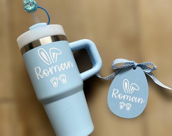 Personalized Wooden Easter Gift Tag, Basket Decoration