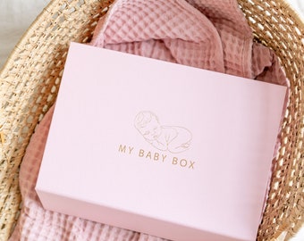 Baby Girl Gift Box - Keepsake Box Set met babymijlpalen. Gefeliciteerd zwangerschap cadeau-idee. Geslacht onthullen geschenkdoos