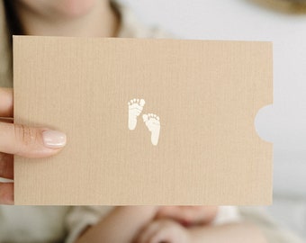 Kit DIY Empreinte de pas de bébé - Idée cadeau pour bébé, idée cadeau femme enceinte, idée cadeau baby shower