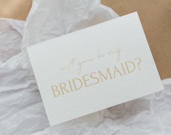 Will you be my BRIDESMAID? | Wedding Proposal Cards & Invitations | Her/ His Vows