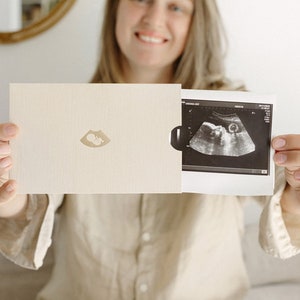 Echografie foto-envelop baby: zwangerschapsaankondiging, cadeau-idee babyshower, foto-opslag echografie