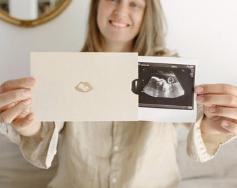 Baby Ultrasound Photo Envelope - Pregnancy Announcement, Baby Shower Gift Idea, Photo Storage