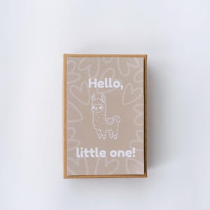 Set regalo per neonato, idea regalo per baby shower. Calzini in confezione regalo + biglietto d'auguri