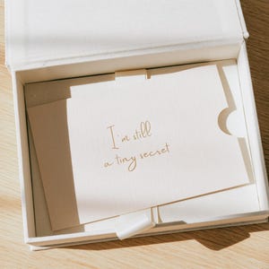 Pregnancy Announcement Envelope for Baby Ultrasound I am still a tiny secret | Surprise for Husband and Family | I am Pregnant