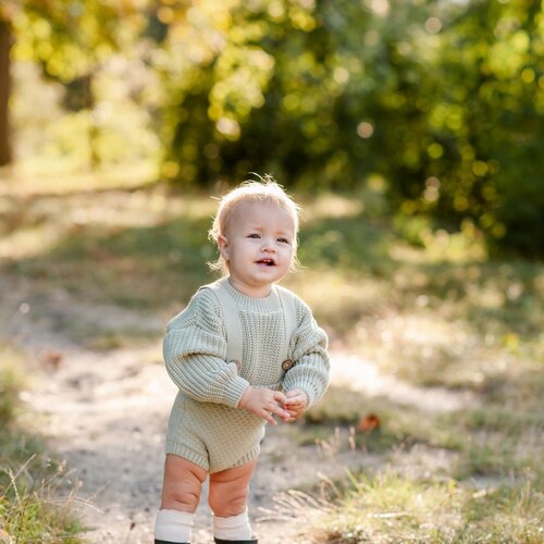 Newborn Oversize Knit Sweater 03 Months Baby Coming Home Etsy