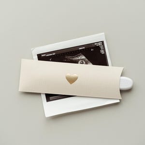 Sobre para prueba de embarazo: idea de regalo para anunciar el embarazo, ecografía del bebé y almacenamiento de huellas.