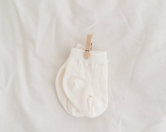 Newborn Socks. Cotton Baby Socks. Gender Neutral Baby Socks