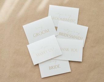 Wedding Proposal Cards & Invitations | Her/ His Vows | Will you be my bridesmaid? Groomsman?