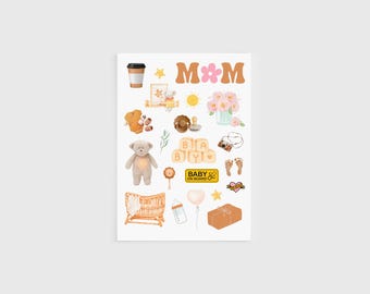 Baby Scrapbook Stickers | Maternity journal stickers, baby book stickers