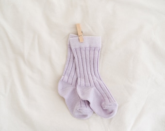 Newborn Socks. Gender Neutral Baby Socks. Cotton Baby Socks