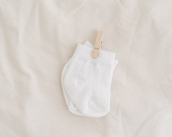 Newborn Socks. Cotton Baby Socks. Gender Neutral Baby Socks