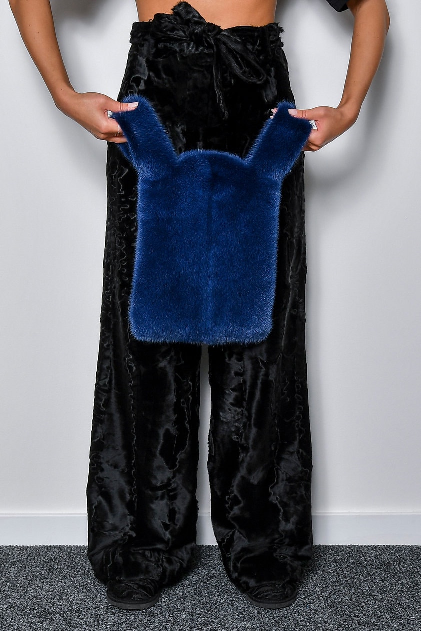 トートバッグ Long Hair Mink Eco Fur Tote Bag [10 COLOR] Mink Fur Tote Bag – GK Furs