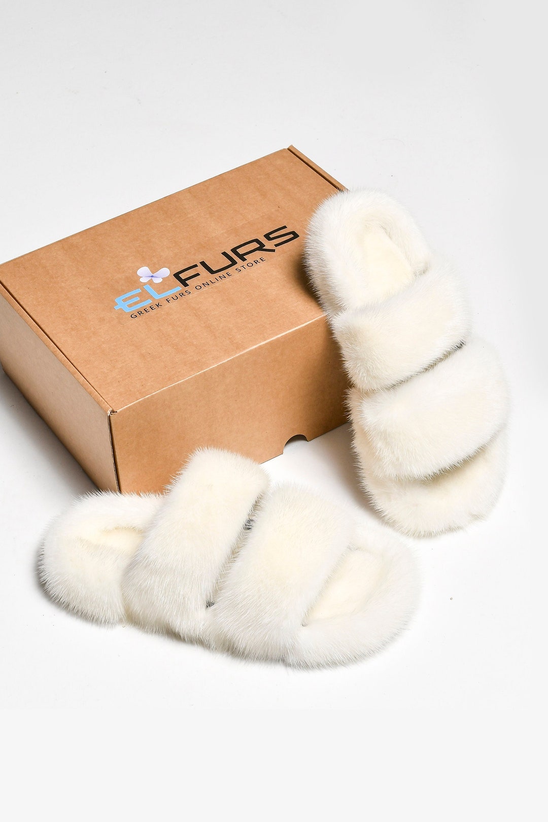 womens fur sliders