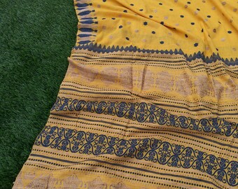 Assam Silk Eri Kesa Paat SareeIRaw Mulberry Silk SareeIGorgeous SareeIDesigner SareeITraditional SareeISoft andSilky SariIMIRAALXclusiveSari