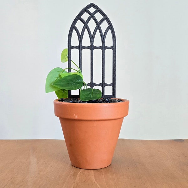 Gothic Plant Trellis, Plant Stake, Plant Accessories, Trellis, Plant Decor, Indoor Plant Trellis, Gift for Her, Plant Stand, Goth Decor,