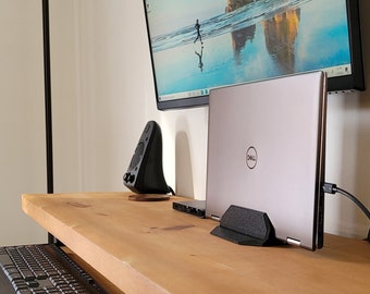 Adjustable Laptop Stand For Desk, Vertical Computer Stand, Dock for Macbook, Home Office, Macbook Accessories, Minimalist