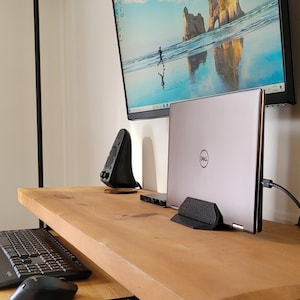 Personalized Adjustable Laptop Stand For Desk, Vertical Computer Stand, Dock for Macbook, Home Office, Macbook Accessories, Minimalist