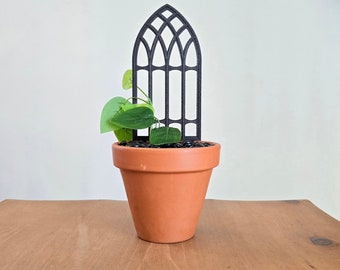 Gothic Plant Trellis, Plant Stake, Plant Accessories, Trellis, Plant Decor, Indoor Plant Trellis, Gift for Her, Plant Stand, Goth Decor,