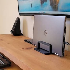 Adjustable Laptop Stand, Vertical Laptop Stand for Desk, Dock for Macbook, Home Office, Desk Organization, Monitor, Gift
