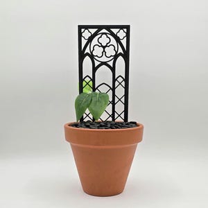 Gothic Plant Trellis, Plant Stake, Plant Accessories, Trellis, Plant Decor, Indoor Plant Trellis, Gift for Her, Plant Stand, Goth Decor,