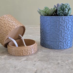 Selbstbewässernder Übertopf, Pflanzendekor, Innentopf, Geschenk für Pflanzenliebhaber, Vermehrungstopf, 3d gedruckt, postmoderner, einzigartiger Übertopf