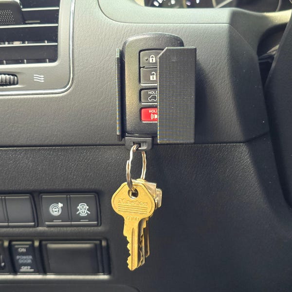 Toyota Key Fob Holder Dash Mount | Smart Key Organizer for Camry, Corolla, RAV4, Highlander, Tacoma, 4Runner. Fitment Guaranteed
