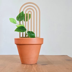 Regenbogen Boho Pflanzengitter, Pflanzenschutz, Pflanzenzubehör, Pflanzendekor, Zimmerpflanzengitter, Geschenk für sie, Blumenständer, Boho Decor,