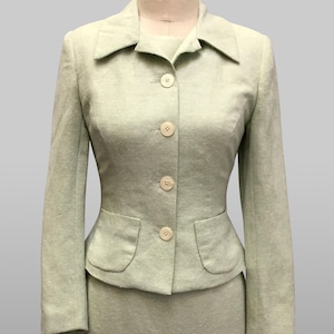 mint green jacket, classic light green jacket, jacket for pant, jacket for the office, light weight jacket, jacket over dress,