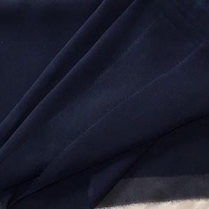 1 yd Black Silk Chiffon-like Georgette, Sheer