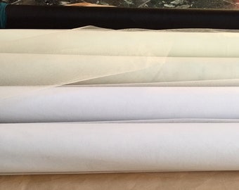 Heavy Netting, Black, White; cut per yards ordered