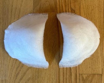 Raglan shoulder pads, soft shoulder pads, garment shoulder pads for dresses,  jackets, costumes