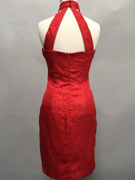 Red Dress for Valentine's Day, Red Fitted Dress, … - image 2