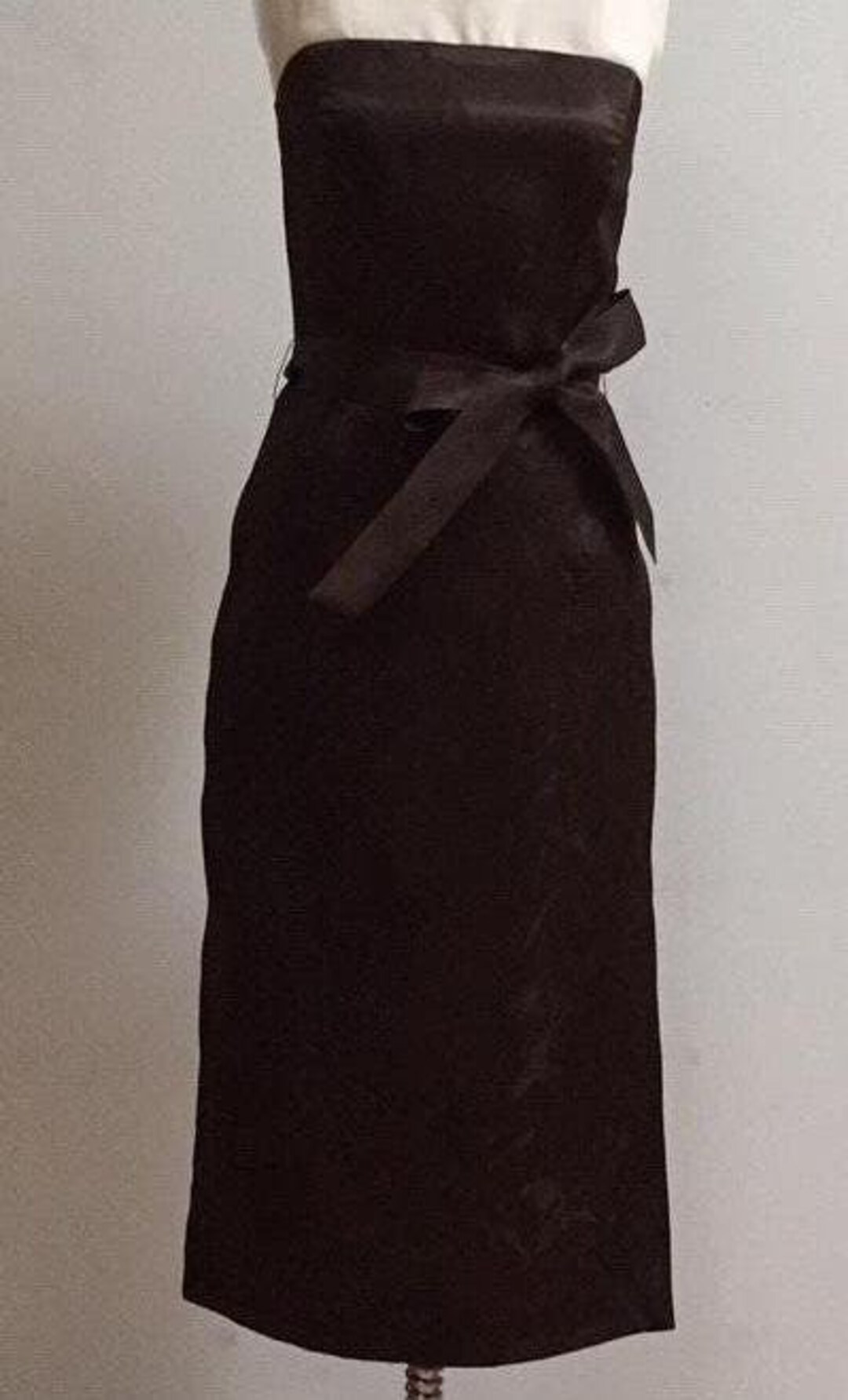 Brown Short Women's Dress S107 main image 1