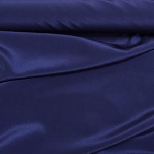 Silk Crepe de Chine fabric - royal blue, navy