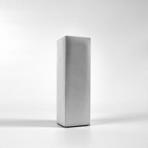Minimalist concrete vase | Square designer vase for dried flowers