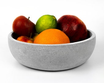 Elegant handmade concrete fruit bowl | Concrete bowl